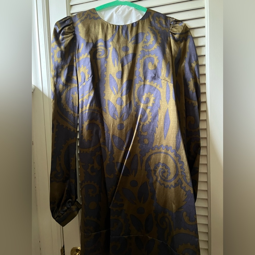 French connection long sleeved mini dress- great fall colors